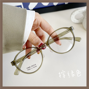 韩国超轻学生小脸圆框青少年防蓝光近视镜眼镜女素颜可戴可配度数