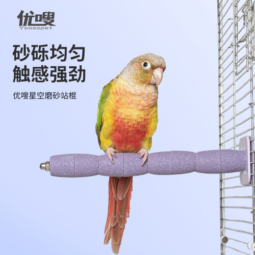 优嗖鹦鹉磨爪站棍不掉沙