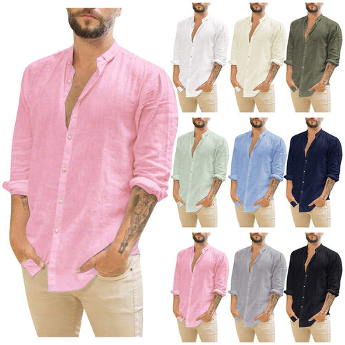 Shirts Solid Color Blouse Tops For woman女式纯色衬衫上衣宽松