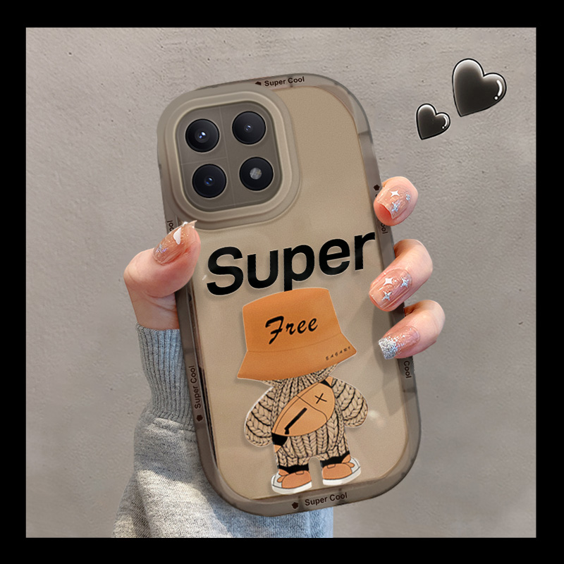 适用苹果15prom小胖妞稻草保护套