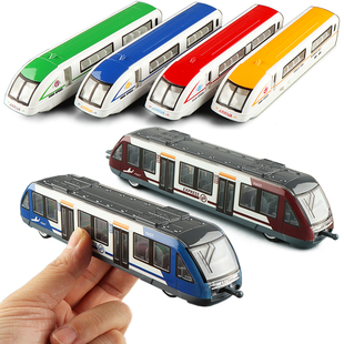 小号合金磁悬浮高铁地铁轻轨轨道多节列车火车模型男儿童玩具礼物