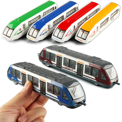 小号合金磁悬浮高铁地铁轻轨轨道多节列车火车模型男儿童玩具礼物