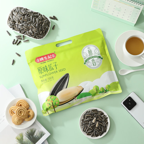 姚生记500克瓜子大粒葵花籽手剥1斤装休闲坚果炒货零食 - 封面