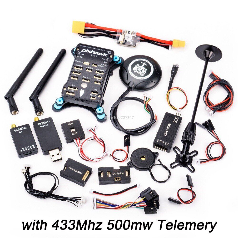 PIXHAWK PX4 PIX 2.4.8 32비트 비행 컨트롤러 + 433 | 915 T