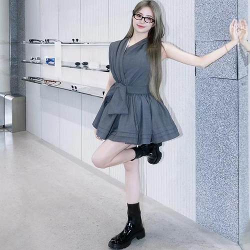 对版sst网红同款收腰显瘦连衣裙