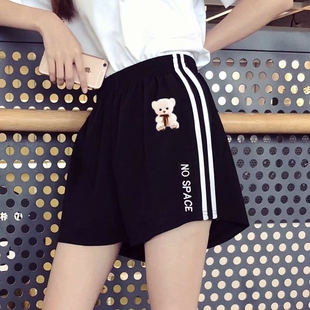 女三分裤 运动短裤 宽松休闲跑步短裤 a字热裤 ins潮 夏季 外穿薄款 韩版