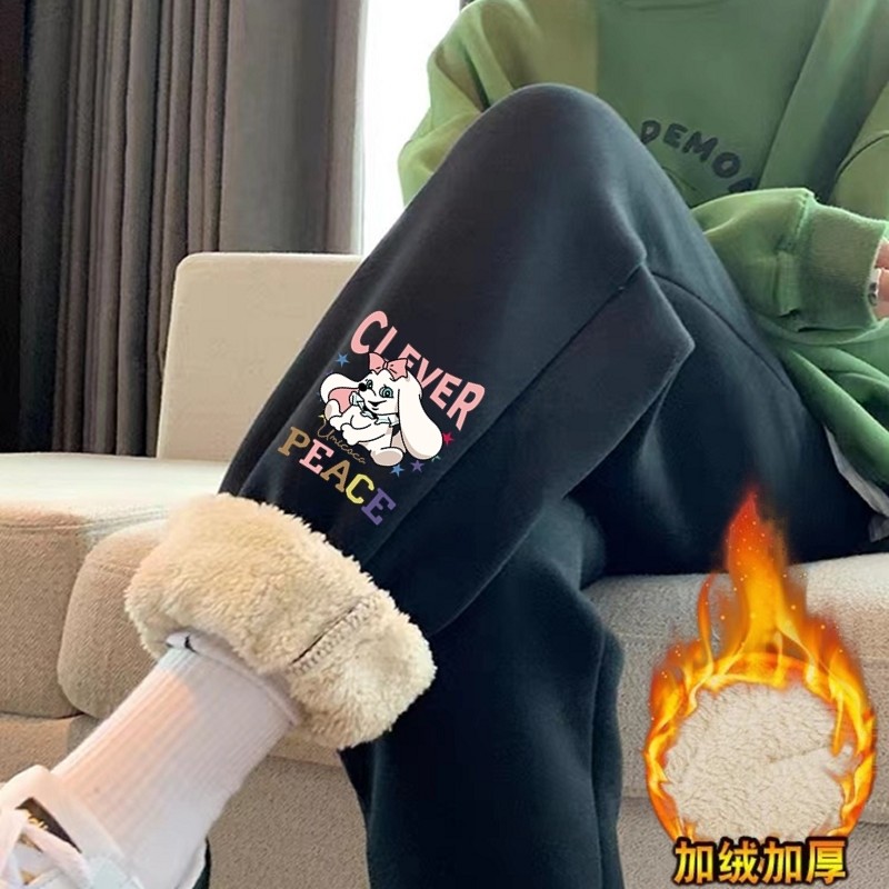 加绒运动裤女冬季新款加厚卫裤外穿百搭显瘦宽松羊羔绒休闲哈伦裤,女装/女士精品,休闲裤,淘宝优惠券,粉丝福利购,淘宝优惠卷