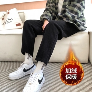 子女款 直筒长裤 秋冬款 子灯芯绒潮流运动裤 女裤 清仓捡漏加绒休闲裤