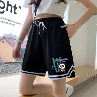 女夏季 潮流直筒中裤 新款 休闲阔腿爆款 跑步健身速干五分裤 运动短裤