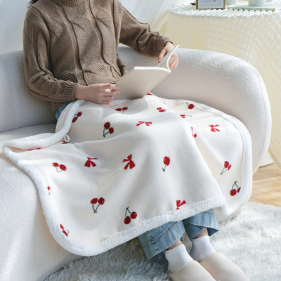 新款盖腿小毯子午睡毯