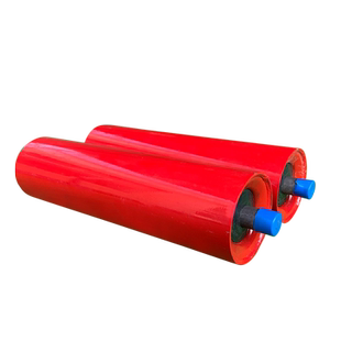 烤漆托辊加厚滚筒支架输送机配件传送带托辊包胶高分子无动力托辊