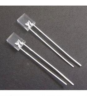 2*5*7白发蓝 蓝色LED 发光二极管 方形LED灯 高亮长脚 高亮LED