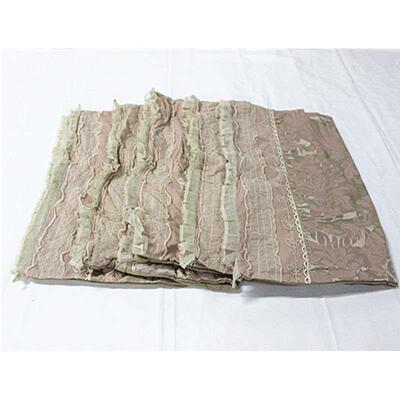 枕套单片涤纶提花布料毛线绣花外贸余货特惠价单人枕头套50x66cm