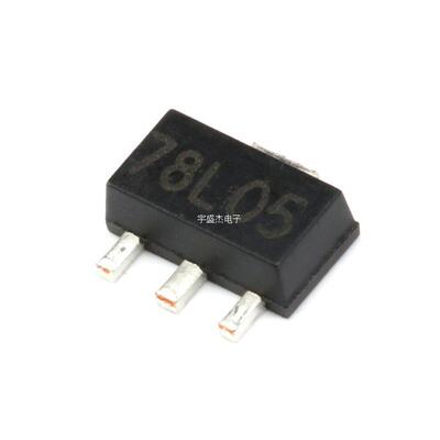 贴片 78L05 SOT-89 80MA 三端稳压电路芯片（5只）