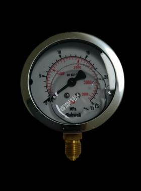 美国NISHWELL压力表EN837-1 RF63表盘0-25MPA径向耐震液压表YN60