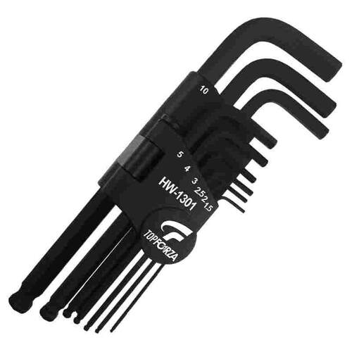 拓伏锐HW-1301内六角扳手9件套S2合金钢球头内六方公制螺丝刀工具