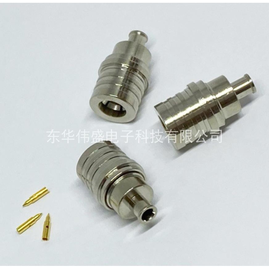 QMA-JB2连接器公头内螺内针接RG405/086线缆50-2半柔系列D