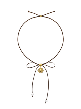 MARSEVEN 闪光派对系列系带铃铛项链圣诞礼物小众高级感毛衣链