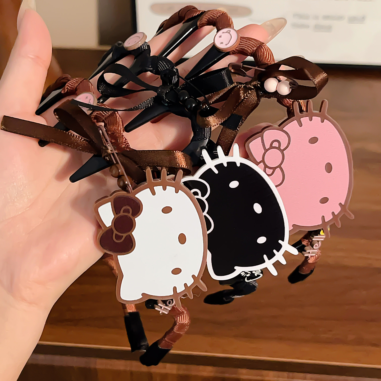 可爱KT猫高颅顶带齿波浪发箍