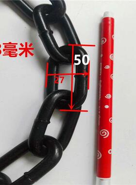 黑色铁环链电泳河道护栏装饰黑链围栏吊床铁链8MM吊灯铁链子黑色