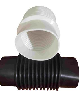 110/160/200/250/315PVC管道软连接头高架桥梁排泄水伸缩波纹胶管