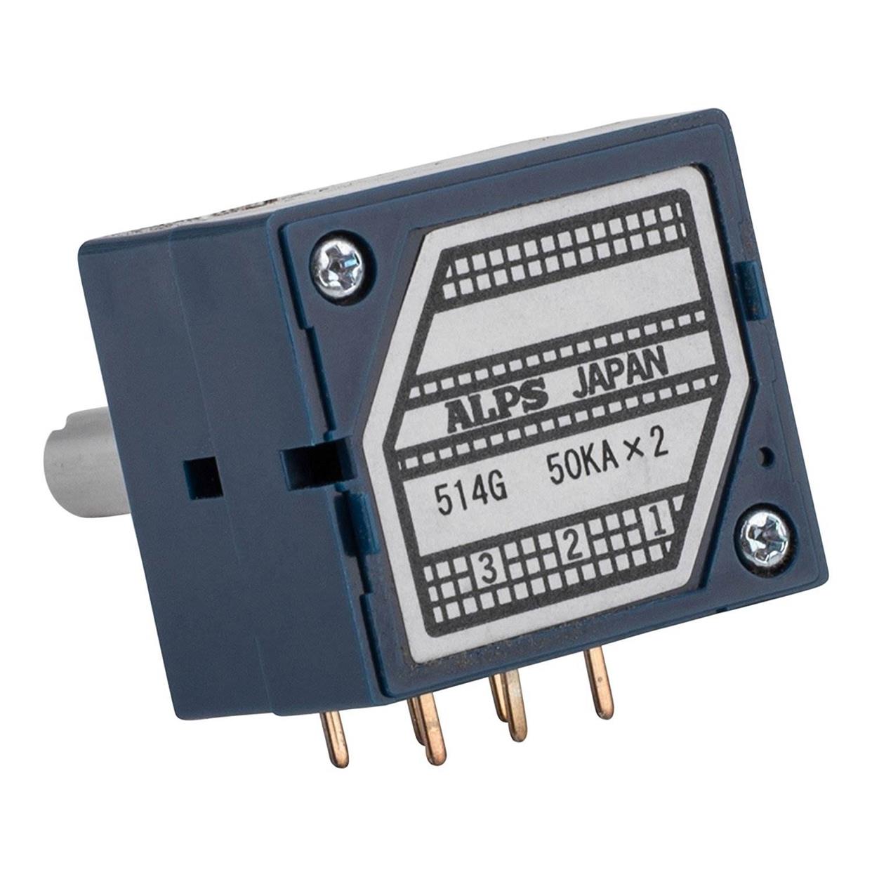 ALPS 50K 27型日本原装 双联50K音量电位器 2×3脚圆柄 日本
