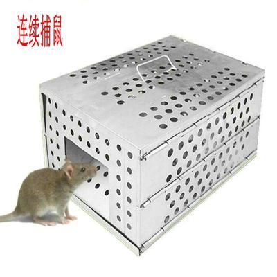 长效连续自动老鼠笼捕鼠器家用老鼠夹单门神气捉防杀夹灭老鼠