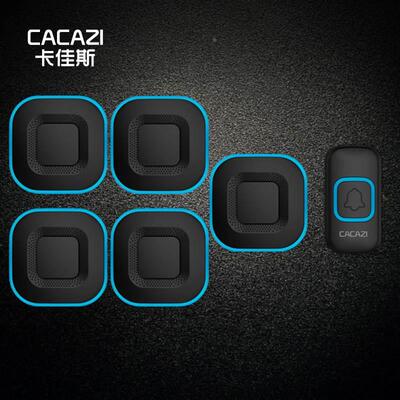 家用无线门铃远距离不用电线穿墙电子老人呼叫器大音量闪灯一拖五