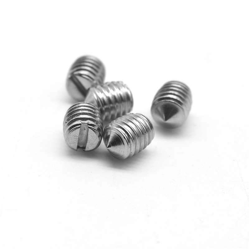 M5M6M8M10 304不锈钢一字紧定螺钉 开槽无头螺丝机米顶丝GB71