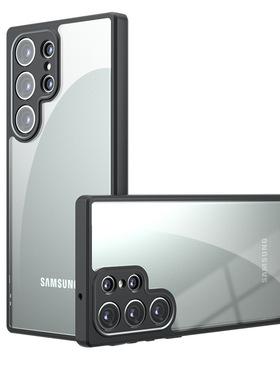 适用三星S24Ultra手机壳轻薄GalaxyS23+手机套新款简约s23plus高级感S22防摔A55保护套亚克力a54全包软边硬21