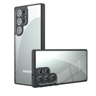 适用三星S24Ultra手机壳轻薄GalaxyS23 简约s23plus高级感S22防摔A55保护套亚克力a54全包软边硬21 手机套新款