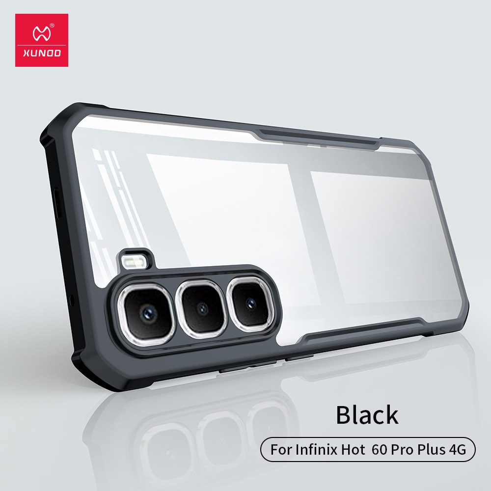 XUNDD 适用Infinix Hot 60 Pro 4G手机壳新款气囊防摔Hot 60 Pro+ 4G透明保护壳软边硬壳