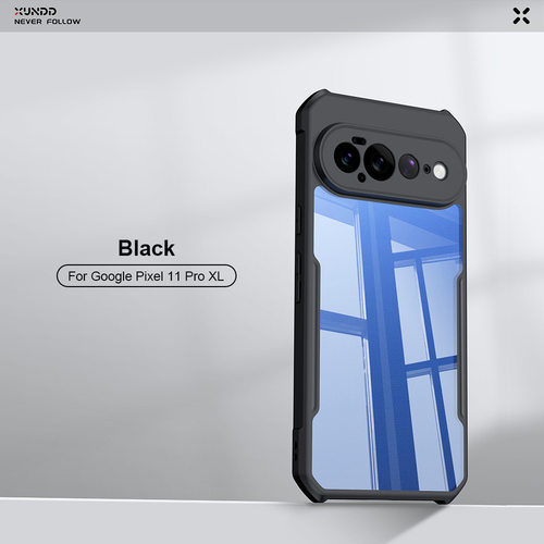 XUNDD适用谷歌Pixel11系列Pixel11 ProXL手机壳新款气囊防摔透明Pixel 11 Pro手机壳软边硬壳