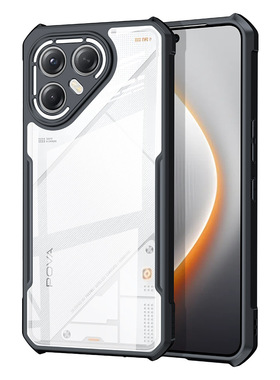 XUNDD 适用tecno pova7 4G手机壳新款气囊防摔tecnopova7 4G透明保护壳软边硬壳
