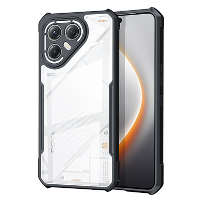 XUNDD 适用tecno pova7 4G手机壳新款气囊防摔tecnopova7 4G透明保护壳软边硬壳