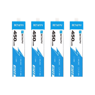 BETAFPV 30C 4个装 450mAh1S锂电池四轴无人机电池穿越机fpv BT2.0