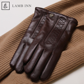 进口小羊皮真皮手套女加绒保暖骑车开车手套生日礼物2025秋冬新款