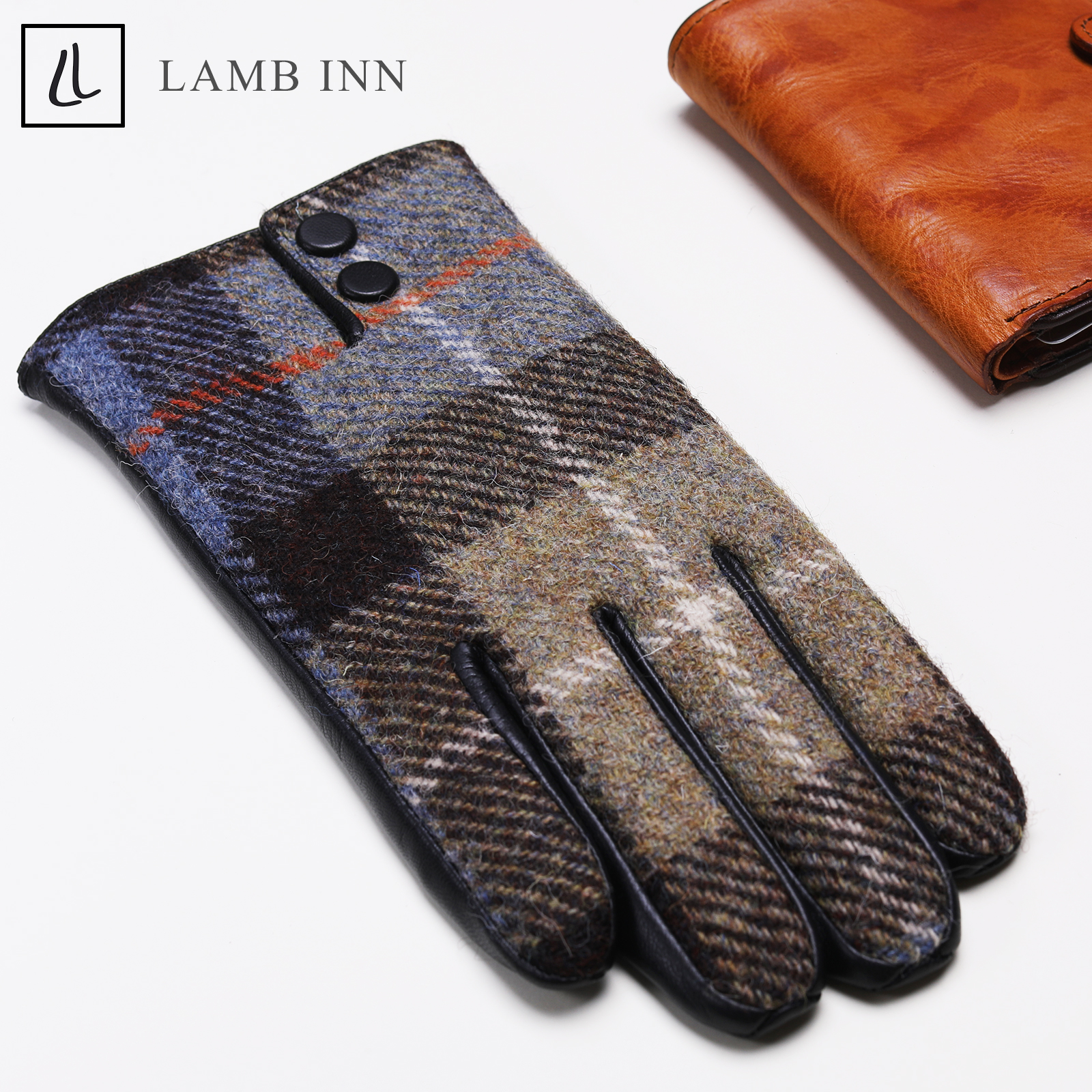 真山羊皮男士手套加绒保暖触屏