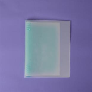 A4活页本8孔外壳B5 A5简约透明白 少孔八孔塑料夹 推拉笔记本单卖