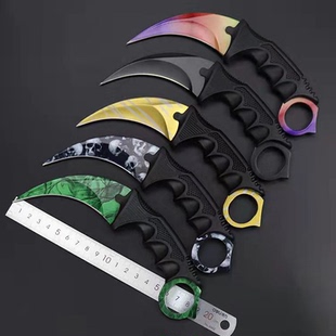 csgo游戏周边爪子刀战狼鹰爪刀户外练习刀具防身冷兵器模型未开刃