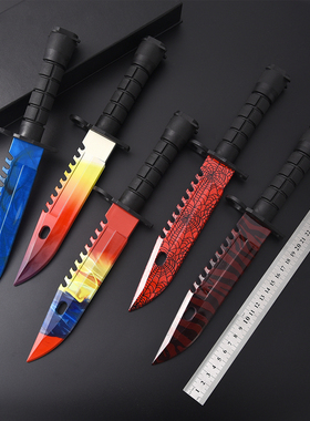 CSGO游戏周边M9刺刃模型工艺品玩具刀剑道具塑料训练刀皮肤收藏品