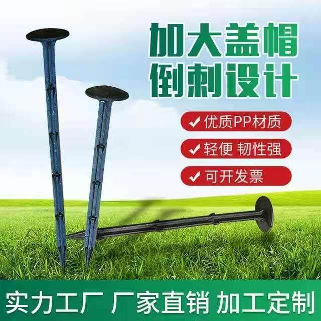 防草布除草布地布钉o色质黑优地钉塑料倒刺钉大棚园地果园艺膜钉