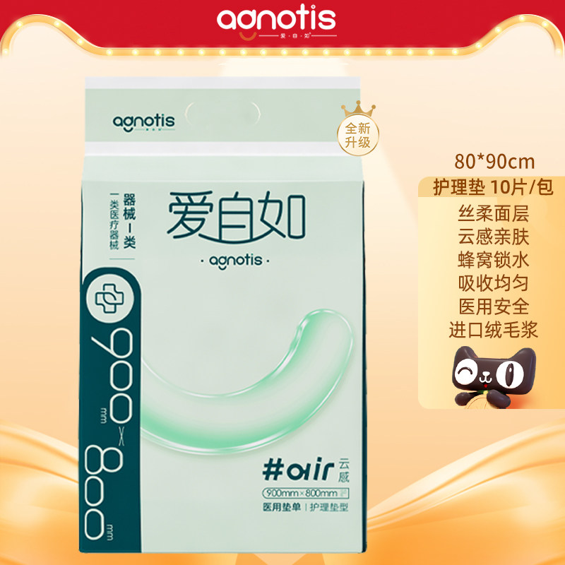 Agnotis爱自如云感成人医用护理垫80X90孕产母婴适用加厚大隔尿垫,洗护清洁剂/卫生巾/纸/香薰,成年人隔尿用品,淘宝优惠券,粉丝福利购,淘宝优惠卷