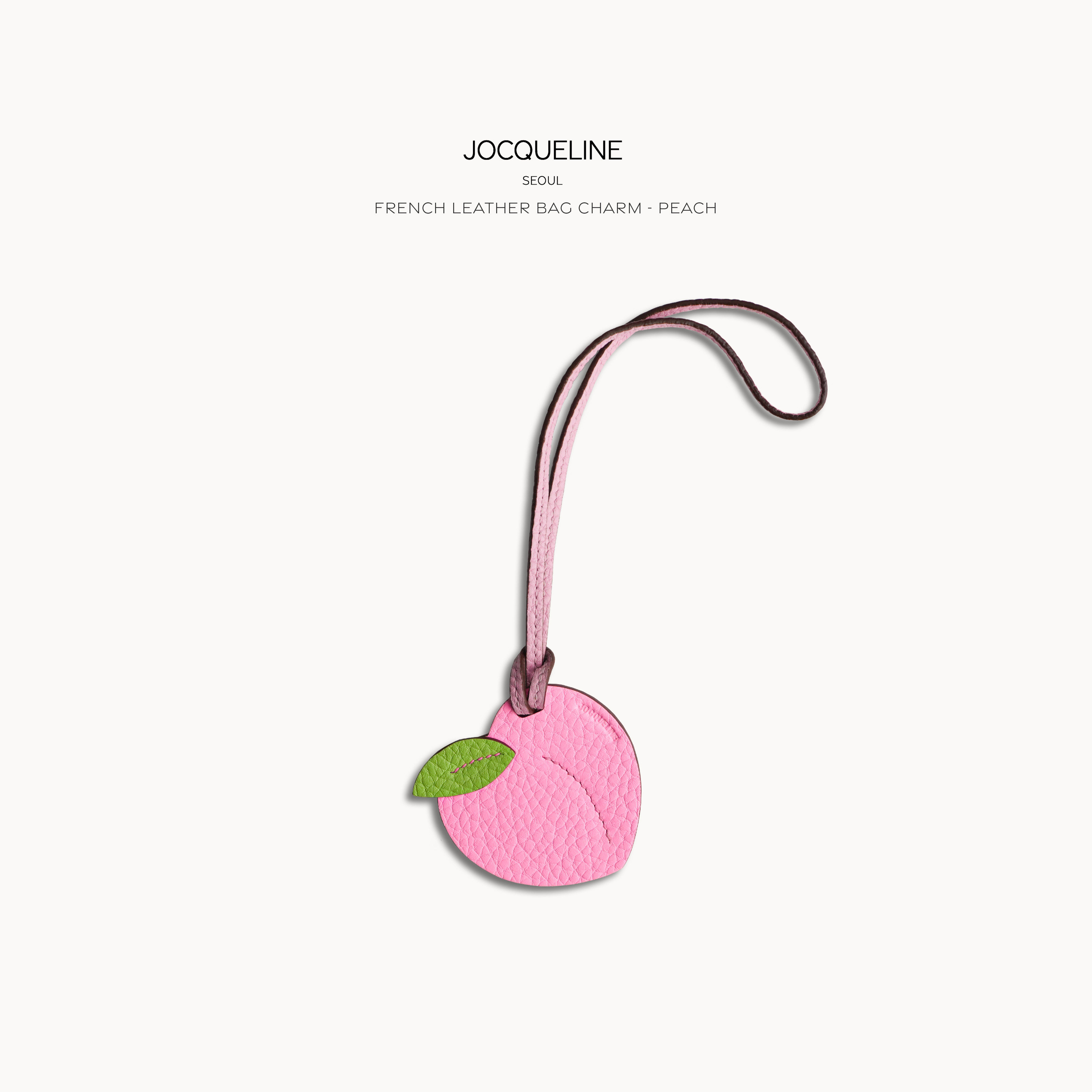 JOCQUELINE 法国进口皮革挂件纯手工 包包挂件 春夏水果系列
