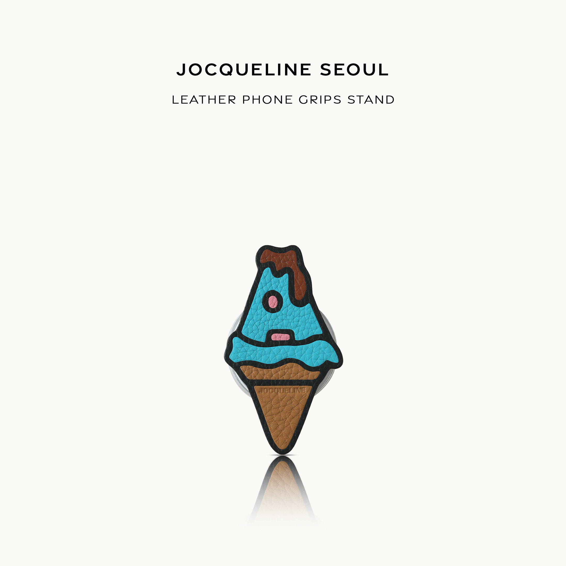 JOCQUELINE 法国进口皮革 全手工 冰淇淋 气囊磁吸支架