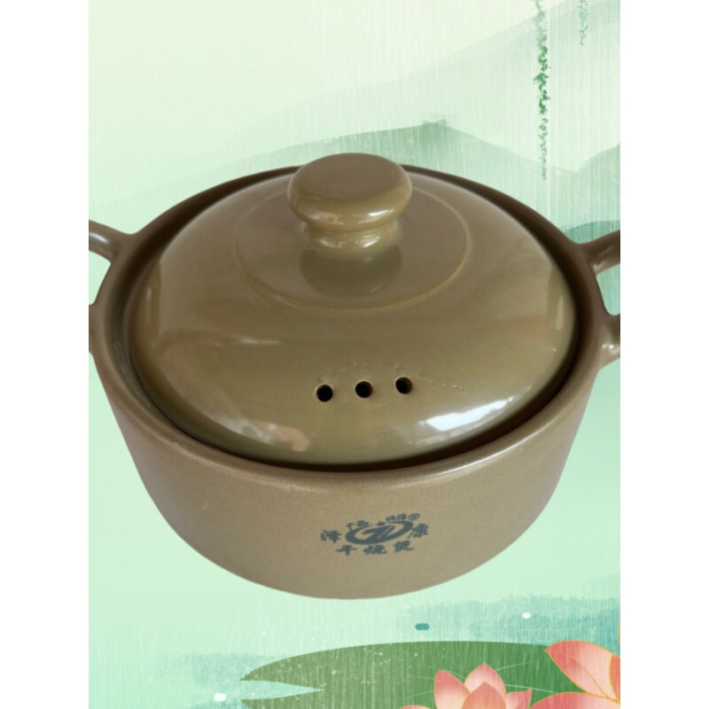 传统单把双耳陶瓷升级干烧煲复古土砂锅煲仔饭米线砂锅粥土锅