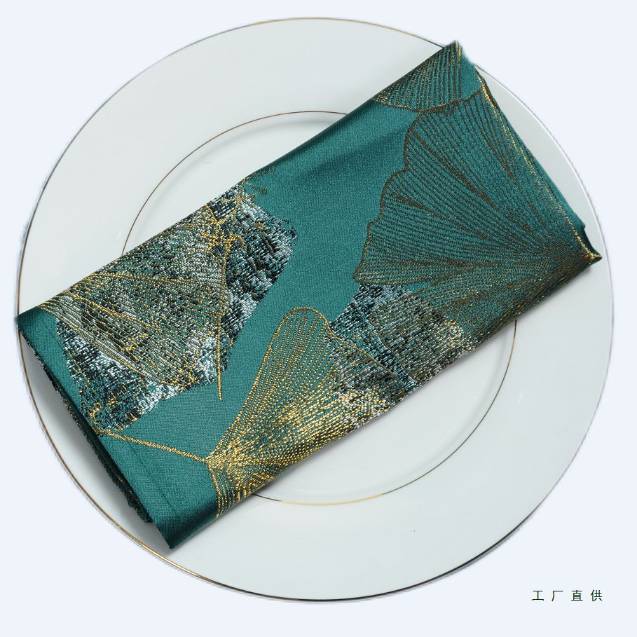 包厢口布西餐巾酒店折花布宴会红色用餐布餐巾高级感口布酒店专用