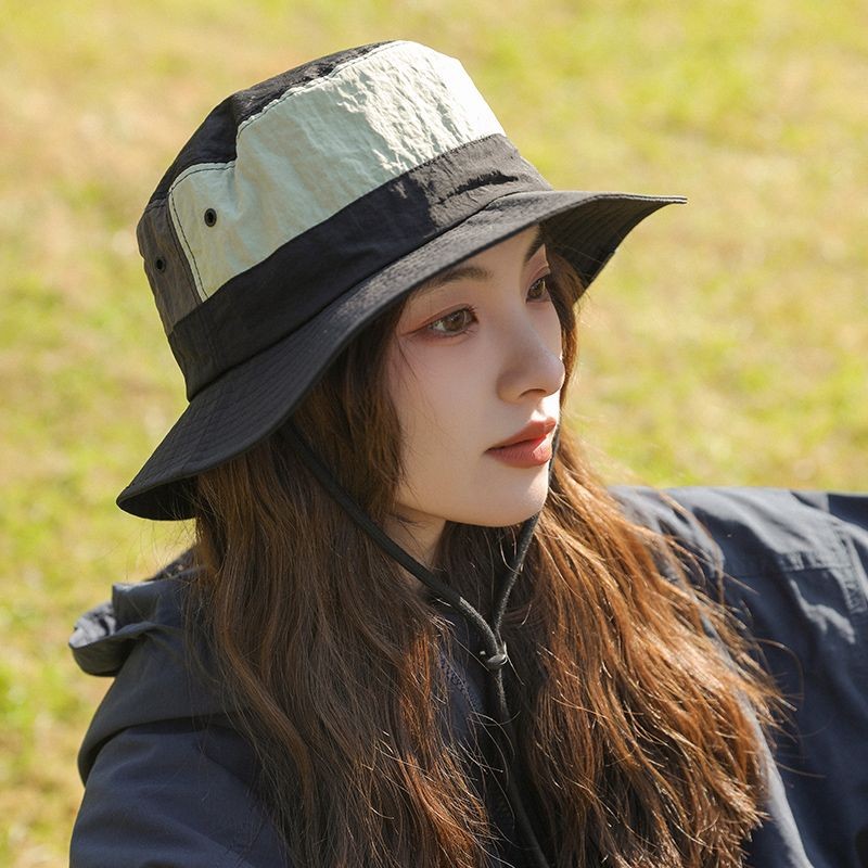 款2024户外防晒韩渔夫帽女版透气夏季KEC薄速干登山帽车骑遮阳帽