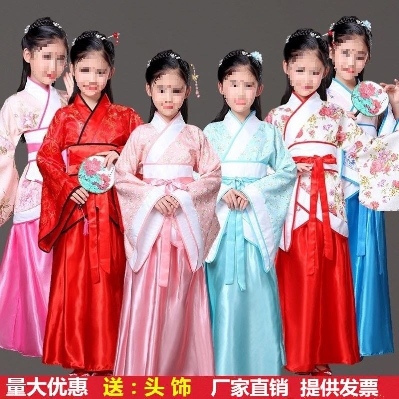 儿童古装三国演义影视剧汉服唐风服装大乔小乔款演出服舞台垒德株