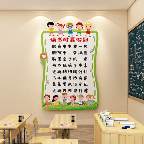 好习惯环创主题墙贴中小学教室